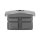 Stopfen | gewölbt | für Rohr 40 x 40 x 2 mm | Bohrung (Ø 12 mm) | Edelstahl