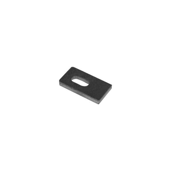 Anschweißlasche 48 x 25 x 6 mm | 1 x Langloch | Stahl