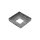 Abdeckrosette | 108 x 108 x 25 mm | Mittelloch für Rohr 40 x 40 mm | Stahl