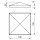 Abdeckkappe | für Rohr 100 x 100 mm | Stahl