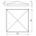 Abdeckkappe | für Rohr 150 x 150 mm | Stahl