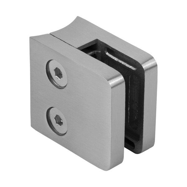 Glasklemme | Modell 45 | 43 x 43 x 26 mm | mit AbZ | für Rohr Ø 42,4 mm | Edelstahl