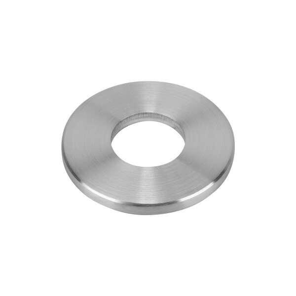 Ronde | Ø 100 x 8 mm | Mittelloch (Ø 42,7 mm) | Kante gefast | Edelstahl