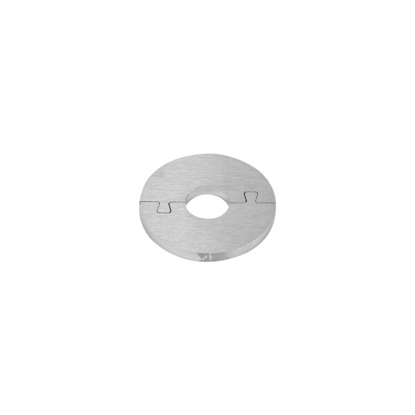 Abdeckring | teilbar | Ø 45 x 4 mm | Mittelloch (Ø 14,5 mm) | Edelstahl