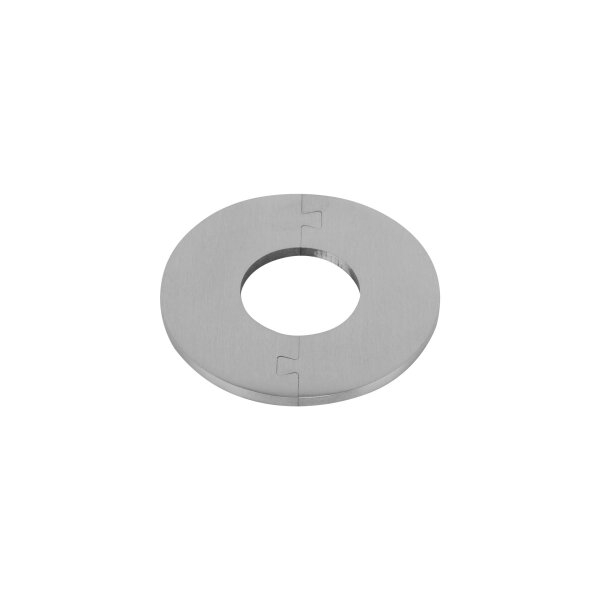 Abdeckring | teilbar | Ø 80 x 4 mm | Mittelloch (Ø 34 mm) | Edelstahl