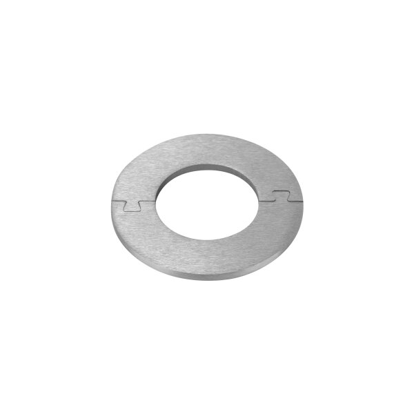 Abdeckring | teilbar | Ø 80 x 4 mm | Mittelloch (Ø 43 mm) | Edelstahl
