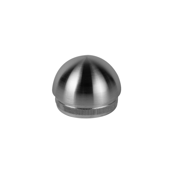 Stopfen | halbrund | für Rohr Ø 42,4 x 2,0 mm | Edelstahl