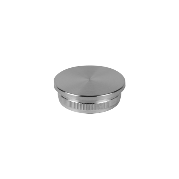 Stopfen | flach | für Rohr Ø 42,4 x 2,5 mm | Edelstahl