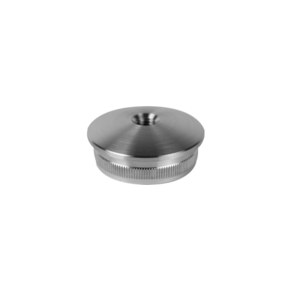 Stopfen | gewölbt | für Rohr Ø 42,4 x 2,5 mm | M8 Innengewinde | Edelstahl