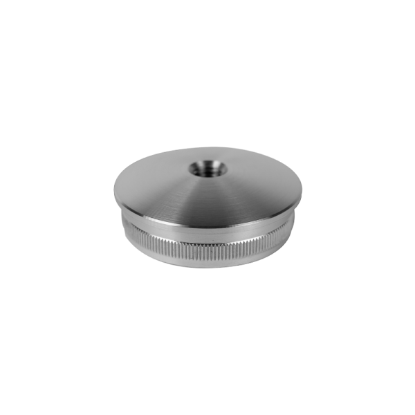 Stopfen | gewölbt | für Rohr Ø 48,3 x 2,0 mm | M8 Innengewinde | Edelstahl