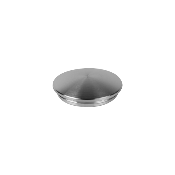 Stopfen | gewölbt | für Rohr Ø 42,4 x 2,0 mm | zum kleben | Edelstahl