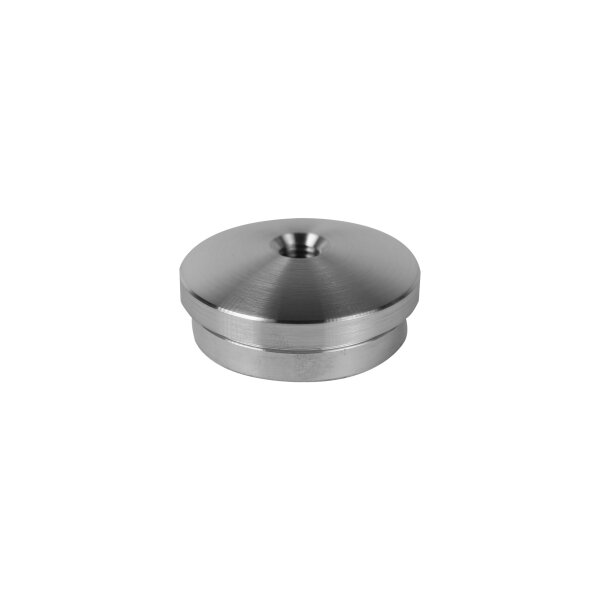 Stopfen | gewölbt | für Rohr Ø 42,4 x 2,0 mm | M8 Innengewinde | Edelstahl