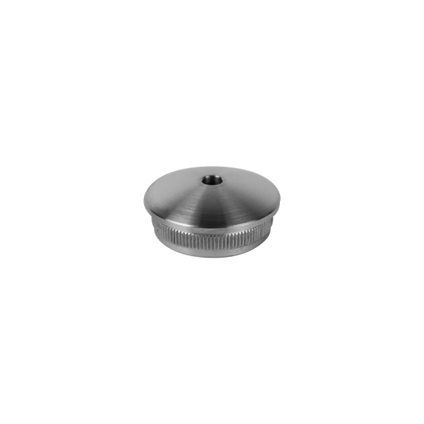 Stopfen | gewölbt | für Rohr Ø 33,7 x 2,0 mm | Bohrung (Ø 5 mm) | Edelstahl