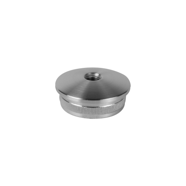 Stopfen | gewölbt | für Rohr Ø 42,4 x 2,0 mm | M8 Innengewinde | Edelstahl