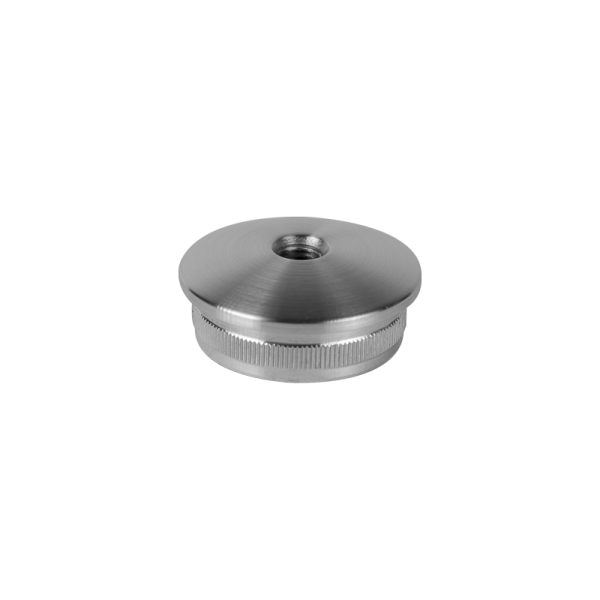 Stopfen | gewölbt | für Rohr Ø 42,4 x 2,5 mm | M8 Innengewinde | Edelstahl