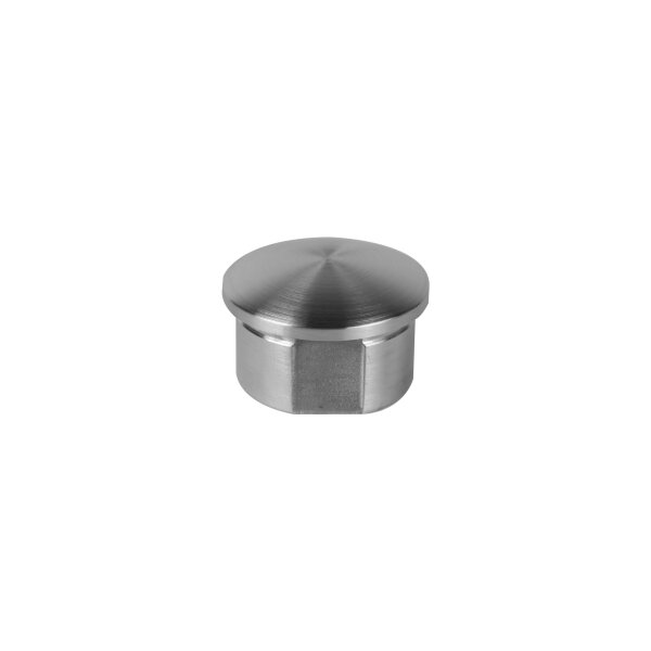 Stopfen | gewölbt | für Rohr Ø 33,7 x 2,0 mm | zum kleben | Edelstahl