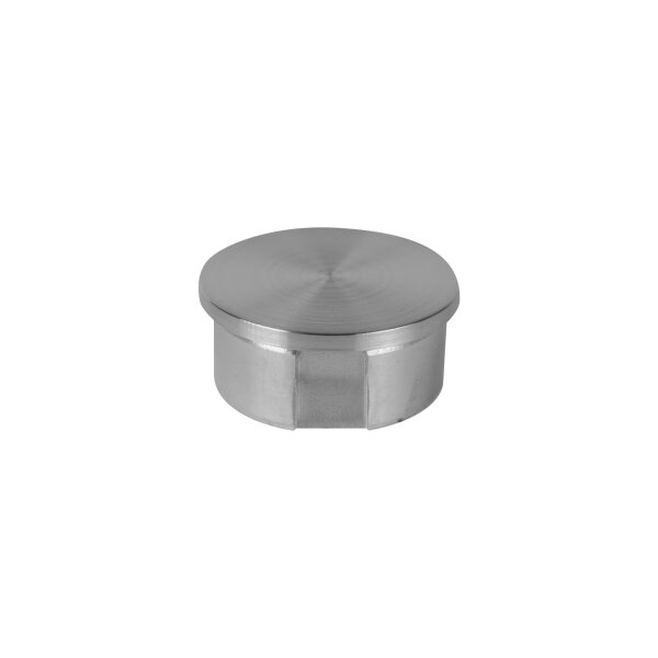 Stopfen | flach | für Rohr Ø 42,4 x 2,0 mm | zum kleben | Edelstahl