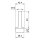 Stopfen | gewölbt | für Rohr Ø 42,4 x 2,0 mm | Stütze (80 mm) | Edelstahl