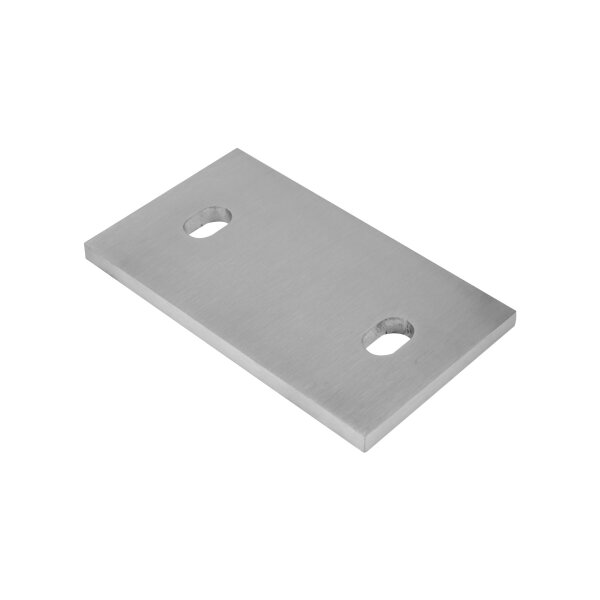 Ankerplatte | 140 x 80 x 8 mm | 2 x gelocht (13 x 20 mm) | Edelstahl