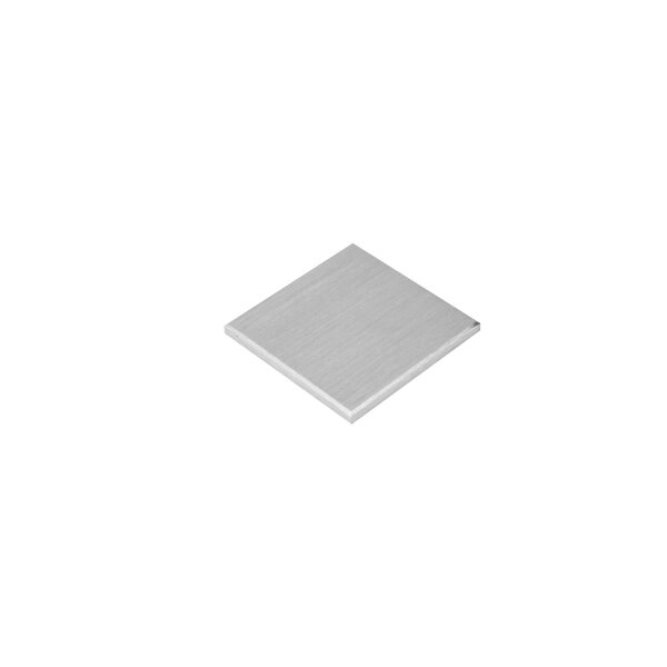 Platte | 60 x 60 x 4 mm | Kanten gefast | Edelstahl