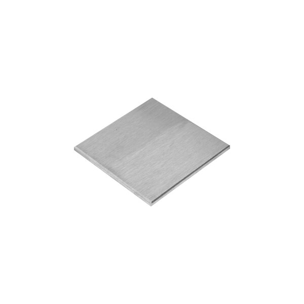 Platte | 80 x 80 x 4 mm | Kanten gefast | Edelstahl