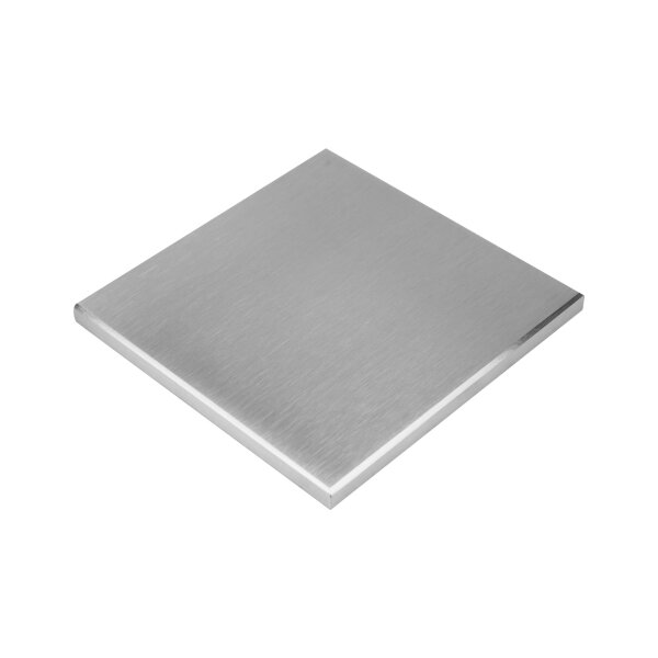 Platte | 120 x 120 x 8 mm | Kanten gefast | Edelstahl