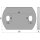 Ankerplatte | 120 x 80 x 8 mm | 2 x gelocht (13 x 20 mm) | Edelstahl