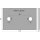 Ankerplatte | 140 x 90 x 8 mm | 2 x gelocht (13 x 16 mm) | Kanten gefast | Edelstahl