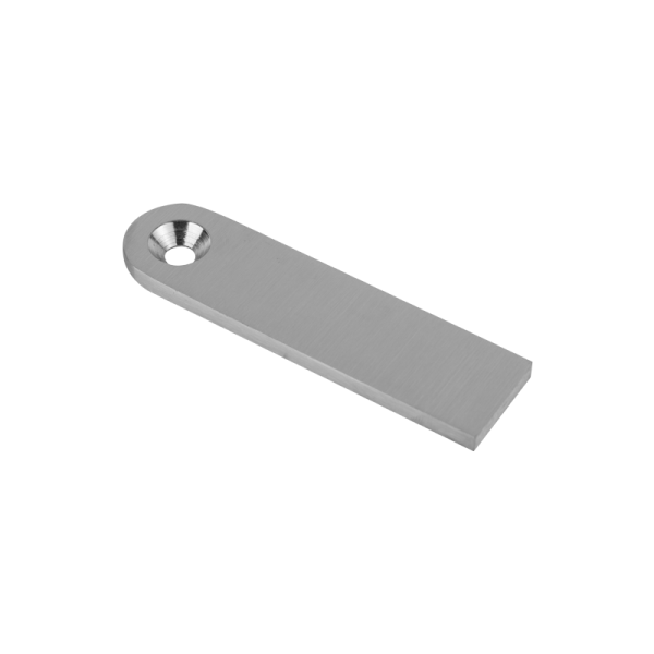 Punkthalterlasche 115 x 30 x 6 mm | 1 x Rundloch | Edelstahl