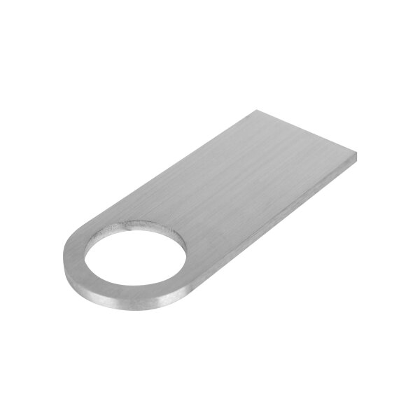 Wandankerlasche | 151,5 x 60 x 6 mm | für Rohr Ø 42,4 mm | Edelstahl