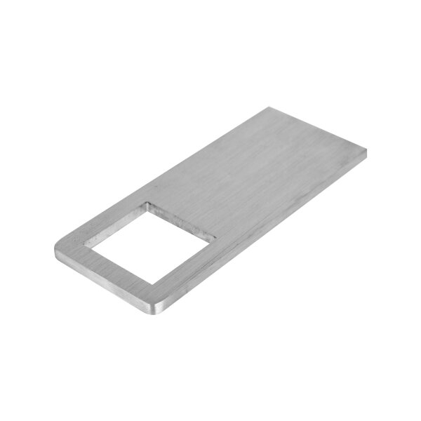 Wandankerlasche | 150 x 60 x 6 mm | für Rohr 40 x 40 mm | Edelstahl