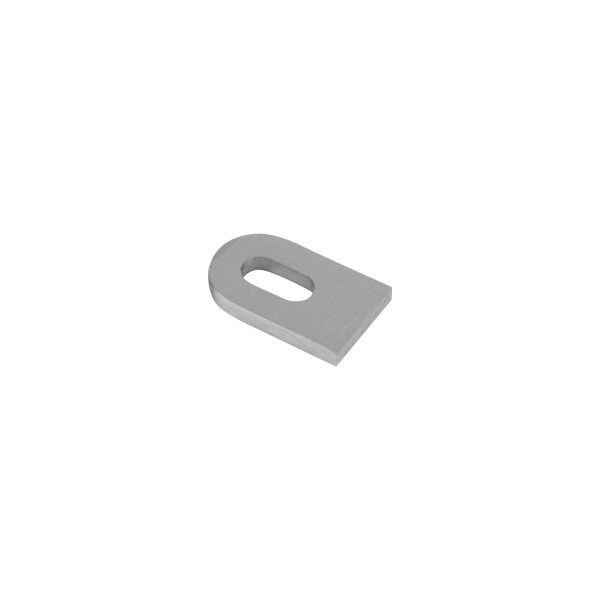 Anschweißlasche 50 x 30 x 6 mm | 1 x Langloch | Edelstahl