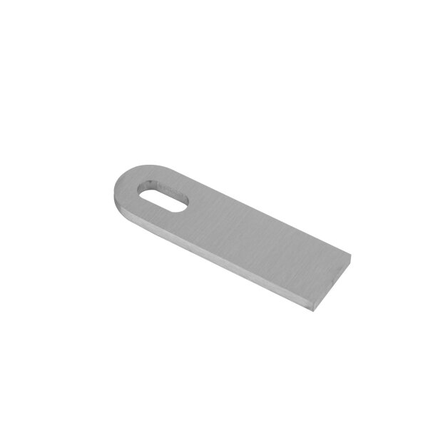 Anschweißlasche 100 x 30 x 6 mm | 1 x Langloch | Edelstahl