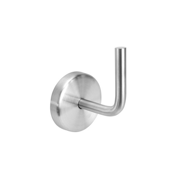 Handlaufträger | 3 x gelocht (6,5 mm) | gesenkt | Cliprosette | zum Anschweißen | Ø 70 mm | Edelstahl