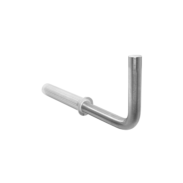 Handlaufträgerbügel | 72,5 x 155 mm | Ø 12 mm | zum Einkleben | Edelstahl