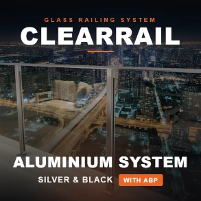 Aluminium System Clear Rail