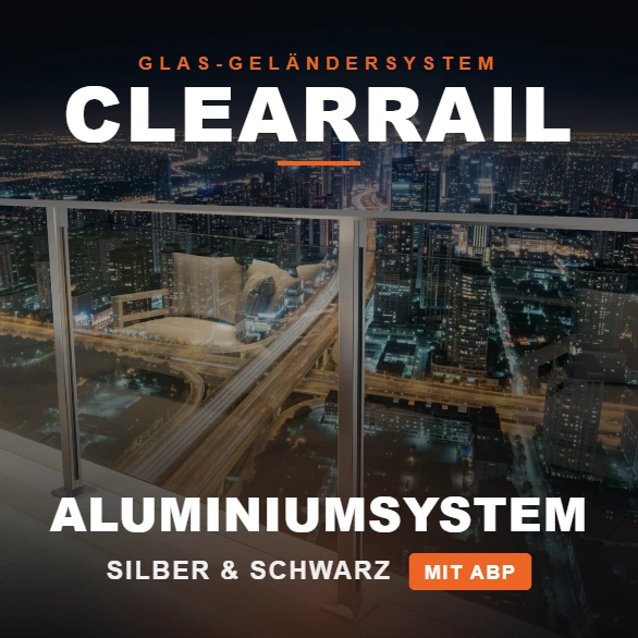 Aluminium System Clear Rail